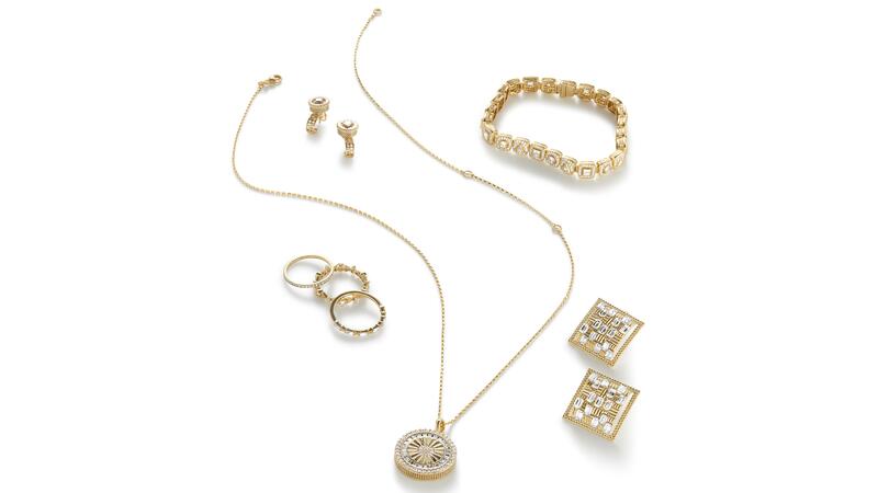 group shot of Gwen Beloti jewelry